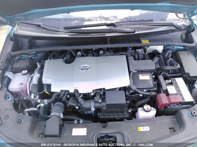 JTDKARFP8H3015550 - 2017 TOYOTA PRIUS PRIME  蓝色 照片 10