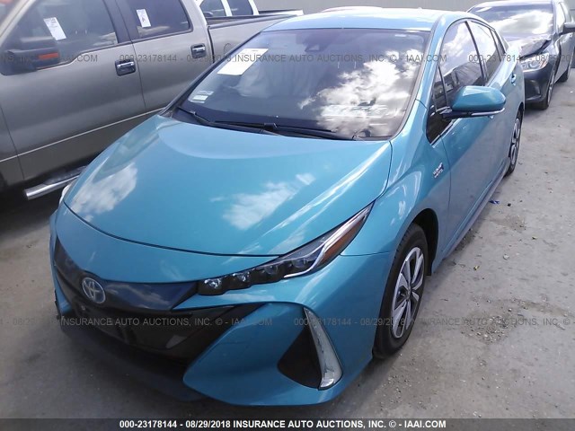 JTDKARFP8H3015550 - 2017 TOYOTA PRIUS PRIME  蓝色 照片 2