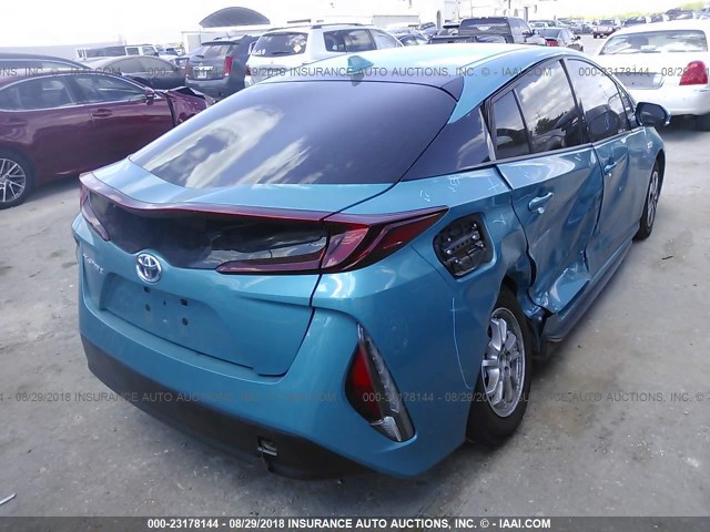 JTDKARFP8H3015550 - 2017 TOYOTA PRIUS PRIME  蓝色 照片 4