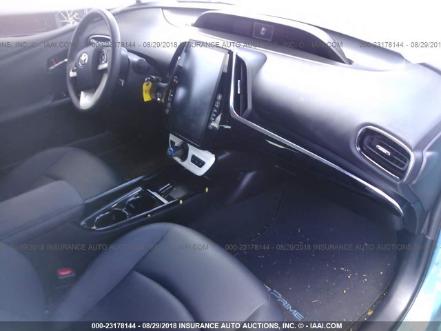 JTDKARFP8H3015550 - 2017 TOYOTA PRIUS PRIME  蓝色 照片 5