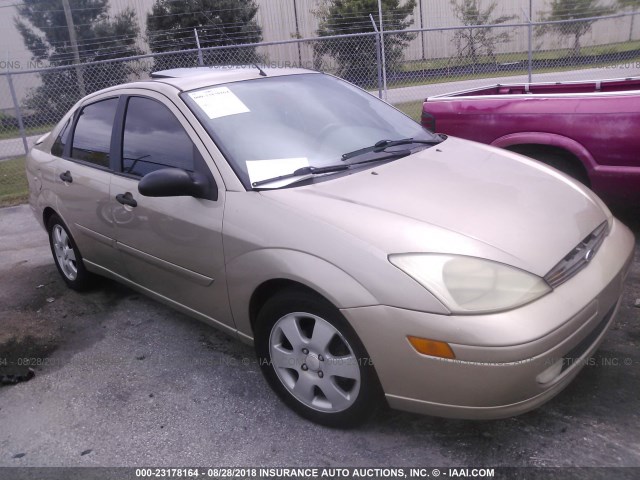 1FAFP38342W105183 - 2002 FORD FOCUS ZTS GOLD photo 1