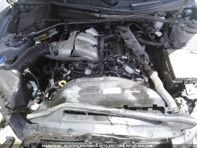 KMHHU6KH6BU061518 - 2011 HYUNDAI GENESIS COUPE 3.8L GRAY photo 10
