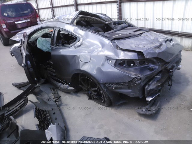 KMHHU6KH6BU061518 - 2011 HYUNDAI GENESIS COUPE 3.8L GRAY photo 3
