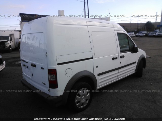 NM0LS7AN4DT149555 - 2013 FORD TRANSIT CONNECT XL WHITE photo 4