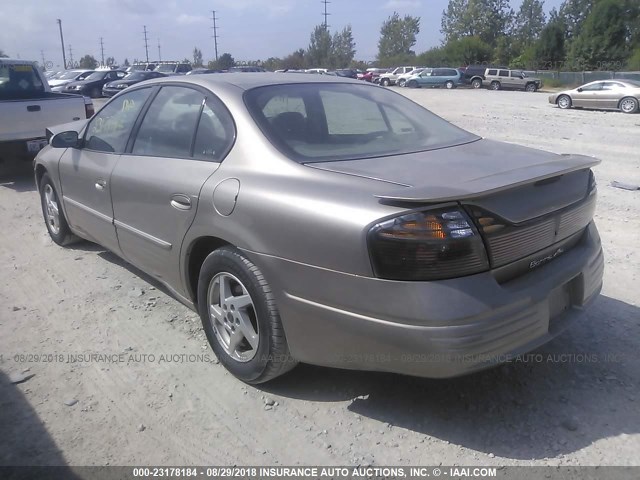 1G2HX52K834110421 - 2003 PONTIAC BONNEVILLE SE Dark Brown photo 3