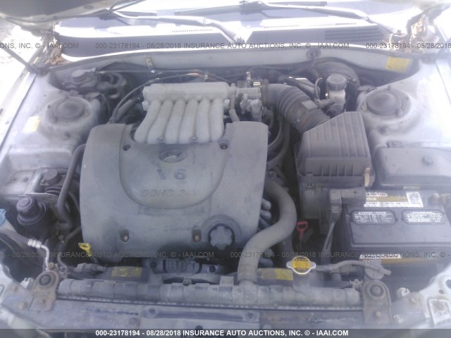 KMHWF35H03A822302 - 2003 HYUNDAI SONATA GLS/LX SILVER photo 10