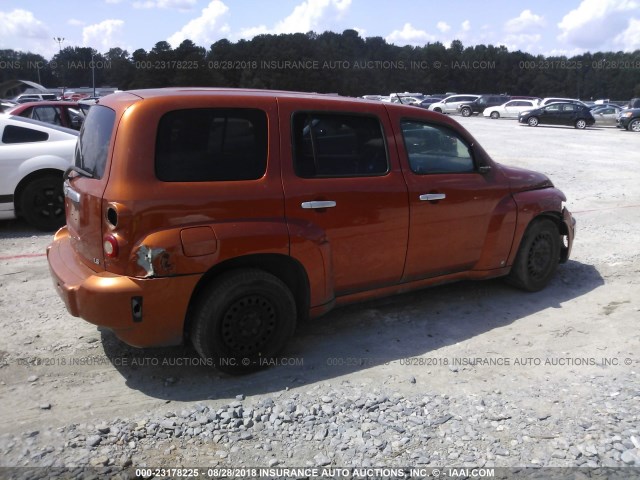 3GNDA13D47S609640 - 2007 CHEVROLET HHR LS ნარინჯისფერი ფოტო 4