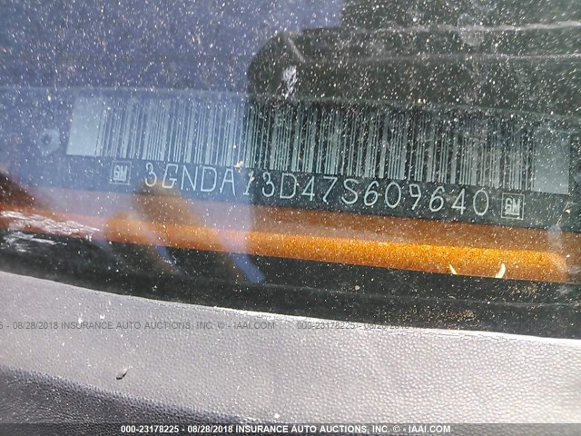 3GNDA13D47S609640 - 2007 CHEVROLET HHR LS ნარინჯისფერი ფოტო 9