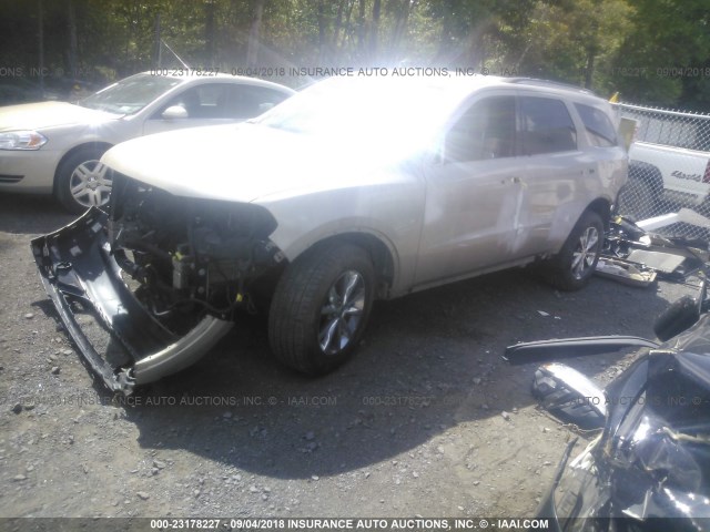 1C4RDJDG2EC490875 - 2014 DODGE DURANGO LIMITED GOLD photo 2