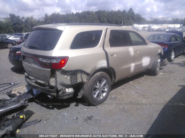 1C4RDJDG2EC490875 - 2014 DODGE DURANGO LIMITED GOLD photo 4