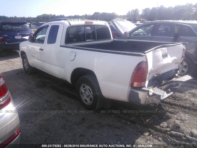 5TETX22N25Z042884 - 2005 TOYOTA TACOMA ACCESS CAB Ақ фото 3