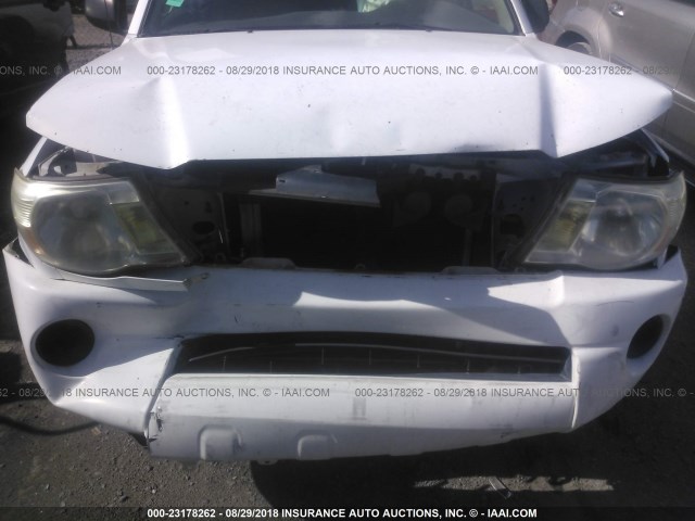 5TETX22N25Z042884 - 2005 TOYOTA TACOMA ACCESS CAB Ақ фото 6