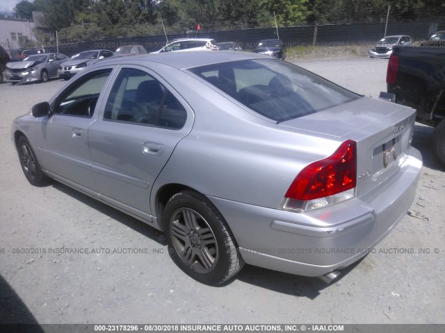 YV1RS592782675003 - 2008 VOLVO S60 2.5T SILVER photo 3