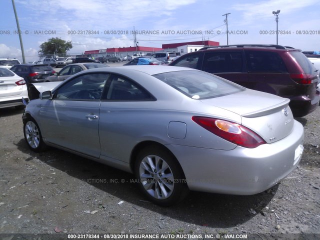 4T1CA38P54U011079 - 2004 TOYOTA CAMRY SOLARA SE/SLE ვერცხლისფერი ფოტო 3
