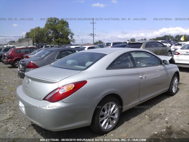 4T1CA38P54U011079 - 2004 TOYOTA CAMRY SOLARA SE/SLE ვერცხლისფერი ფოტო 4