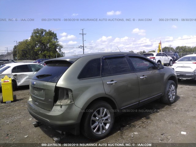 2FMDK3JC3CBA78065 - 2012 FORD EDGE SEL GREEN photo 4