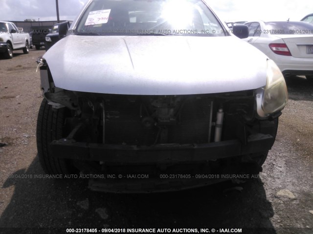 JN8AS5MT4BW564822 - 2011 NISSAN ROGUE S/SV/KROM SILVER photo 6