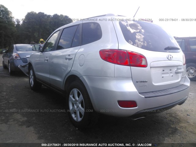 5NMSH13E97H023298 - 2007 HYUNDAI SANTA FE SE/LIMITED SILVER photo 3