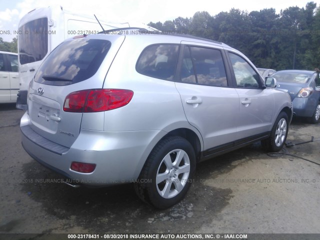 5NMSH13E97H023298 - 2007 HYUNDAI SANTA FE SE/LIMITED SILVER photo 4