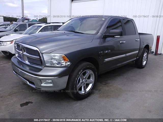 1D3HB13T79S706738 - 2009 DODGE RAM 1500 GRAY photo 2