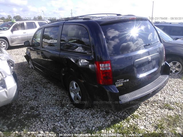 2D4RN4DE8AR273350 - 2010 DODGE GRAND CARAVAN SE Navy photo 3