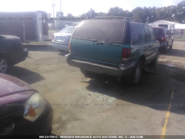 1GKDT13W9T2522752 - 1996 GMC JIMMY TURQUOISE photo 4