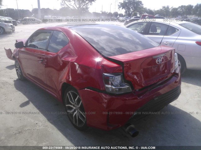 JTKJF5C76E3086860 - 2014 TOYOTA SCION TC წითელი ფოტო 3