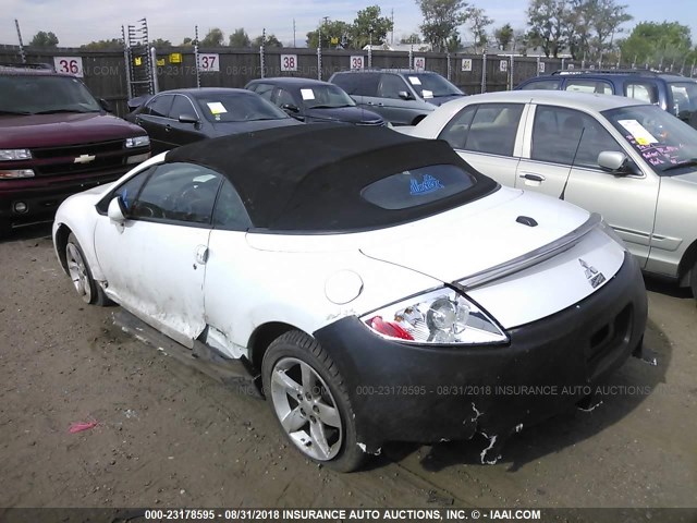 4A3AL25F79E008890 - 2009 MITSUBISHI ECLIPSE SPYDER GS 白色 照片 3