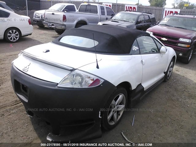 4A3AL25F79E008890 - 2009 MITSUBISHI ECLIPSE SPYDER GS 白色 照片 4