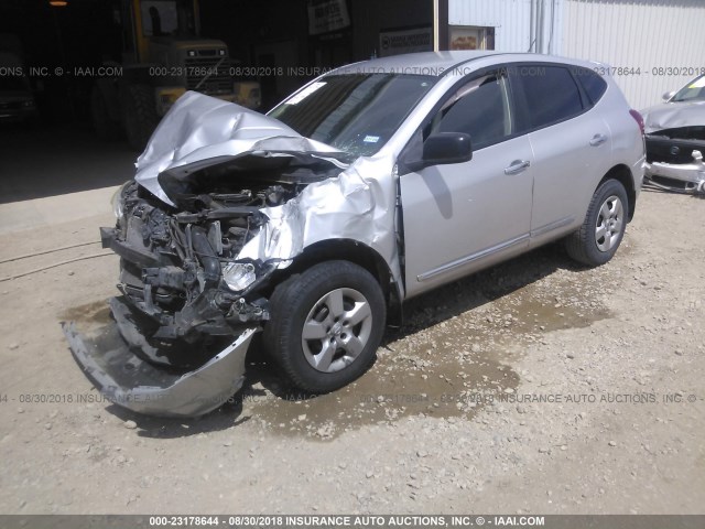 JN8AS5MT3BW565993 - 2011 NISSAN ROGUE S/SV/KROM SILVER photo 2