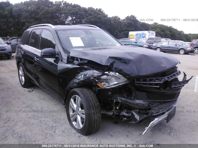 4JGDA5HB8FA608803 - 2015 MERCEDES-BENZ ML 350 4MATIC BLACK photo 1