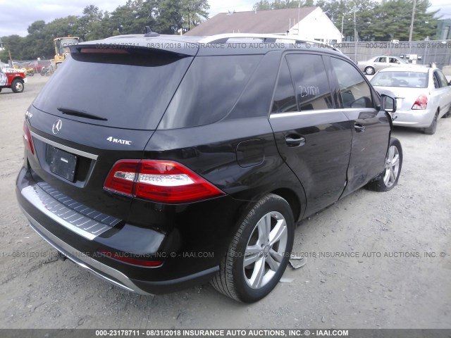 4JGDA5HB8FA608803 - 2015 MERCEDES-BENZ ML 350 4MATIC BLACK photo 4