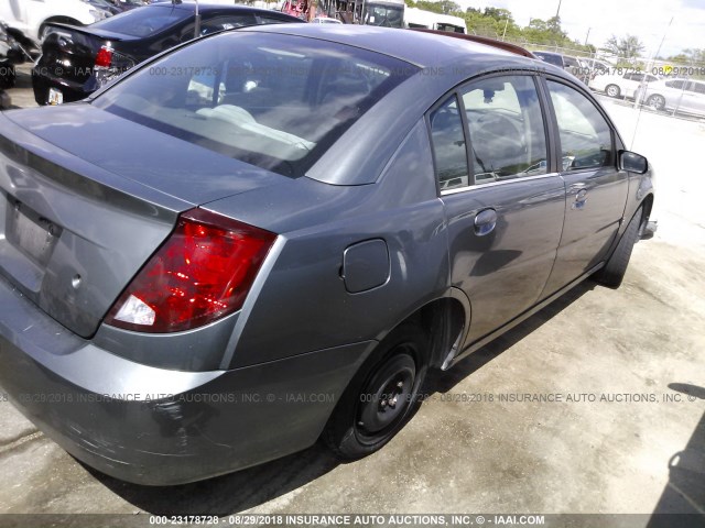 1G8AL52F44Z231439 - 2004 SATURN ION LEVEL 3 GRAY photo 4