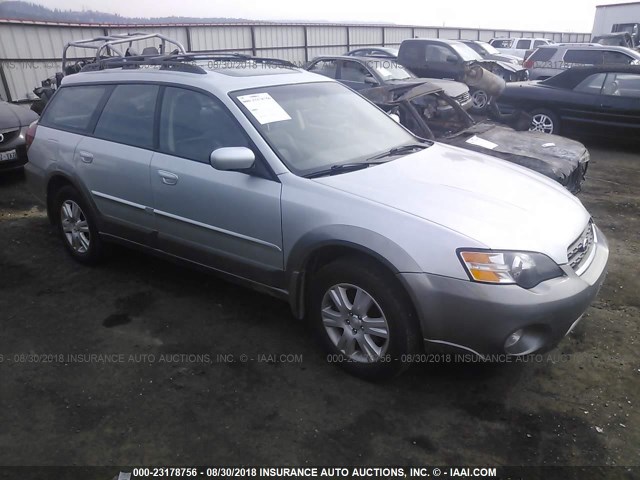 4S4BP62C857383811 - 2005 SUBARU LEGACY OUTBACK 2.5I LIMITED SILVER photo 1