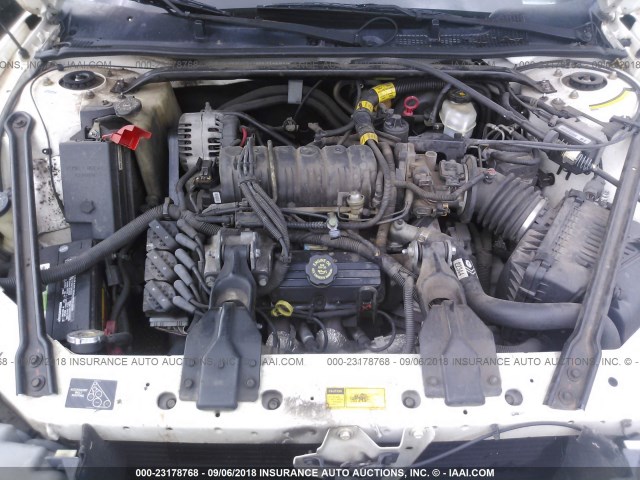 2G4WB55K011131362 - 2001 BUICK REGAL LS WHITE photo 10