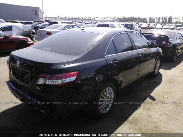 4T4BF3EK1AR032731 - 2010 TOYOTA CAMRY SE/LE/XLE შავი ფოტო 4