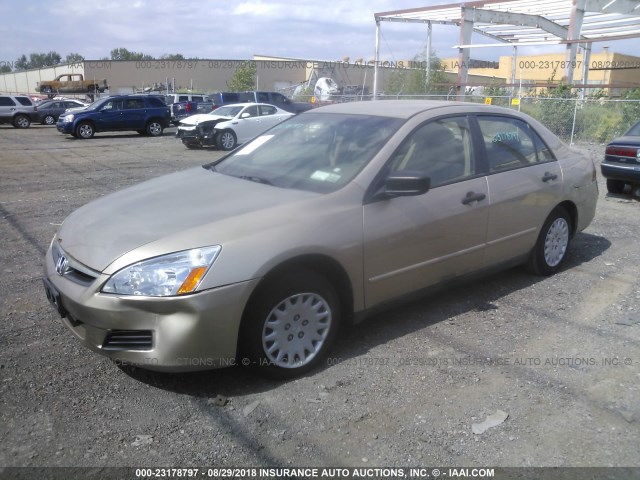 1HGCM56186A115254 - 2006 HONDA ACCORD VALUE TAN photo 2