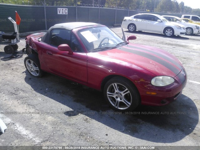 JM1NB353950410601 - 2005 MAZDA MX-5 MIATA LS RED photo 1