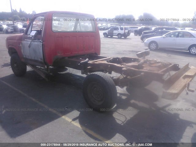 1FTEF26Y8DRA19698 - 1983 FORD F250 RED photo 3