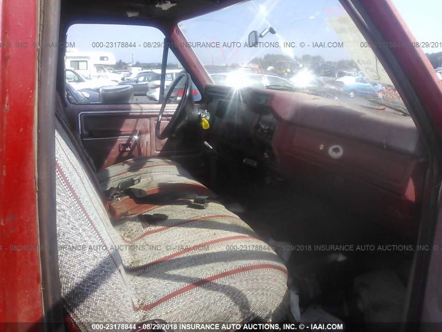 1FTEF26Y8DRA19698 - 1983 FORD F250 RED photo 5
