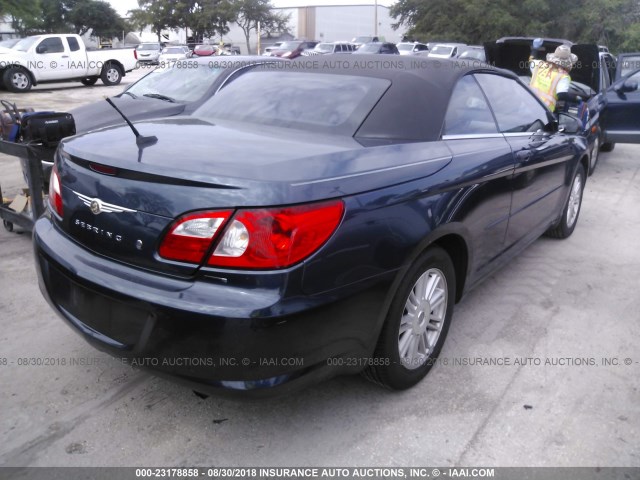 1C3LC55RX8N181054 - 2008 CHRYSLER SEBRING TOURING BLUE photo 4