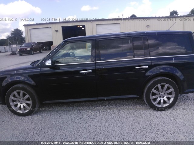 2FMGK5DC8ABA66673 - 2010 FORD FLEX LIMITED Dark Blue photo 6