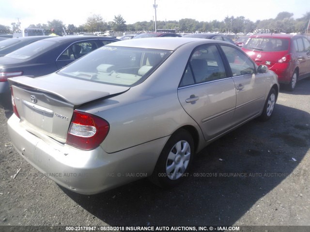 4T1BE32K12U573250 - 2002 TOYOTA CAMRY LE/XLE/SE 棕色 照片 4