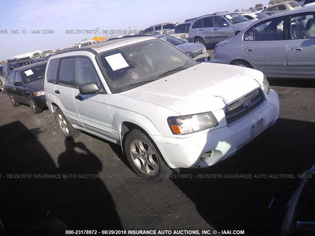 JF1SG65644H737364 - 2004 SUBARU FORESTER 2.5XS თეთრი ფოტო 1