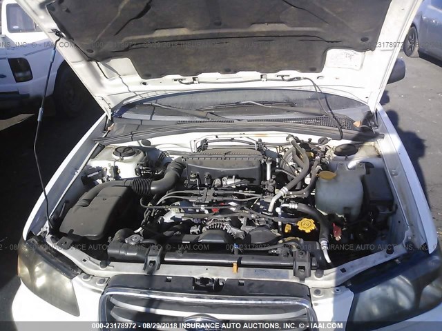 JF1SG65644H737364 - 2004 SUBARU FORESTER 2.5XS თეთრი ფოტო 10