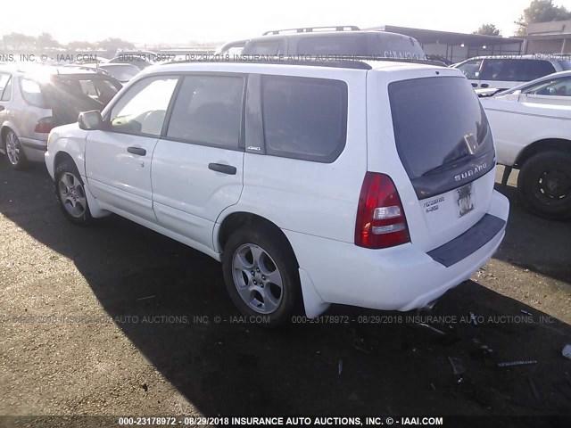 JF1SG65644H737364 - 2004 SUBARU FORESTER 2.5XS თეთრი ფოტო 3