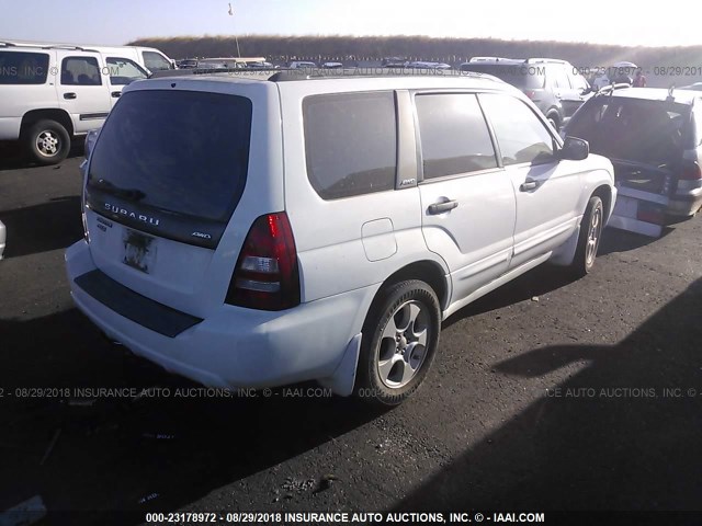 JF1SG65644H737364 - 2004 SUBARU FORESTER 2.5XS თეთრი ფოტო 4