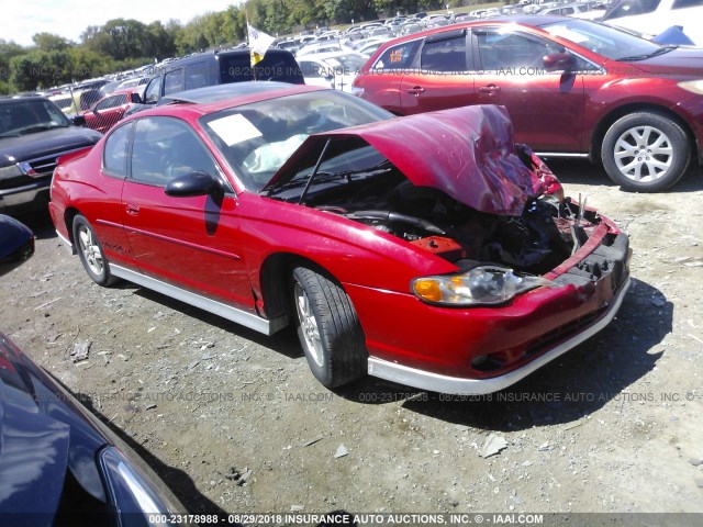 2G1WX15K329355283 - 2002 CHEVROLET MONTE CARLO SS RED photo 1