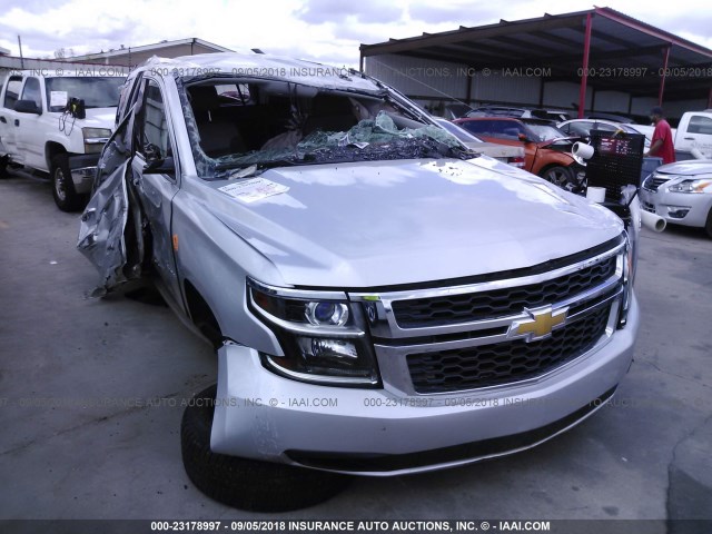 1GNSCBKC7FR503913 - 2015 CHEVROLET TAHOE C1500 LT SILVER photo 1