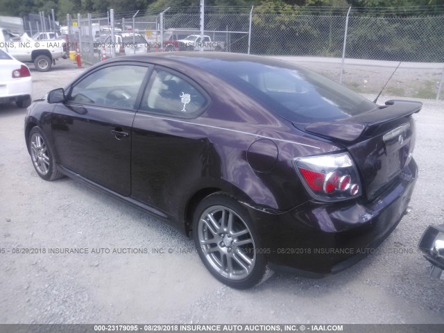 JTKDE167880249826 - 2008 TOYOTA SCION TC PURPLE photo 3